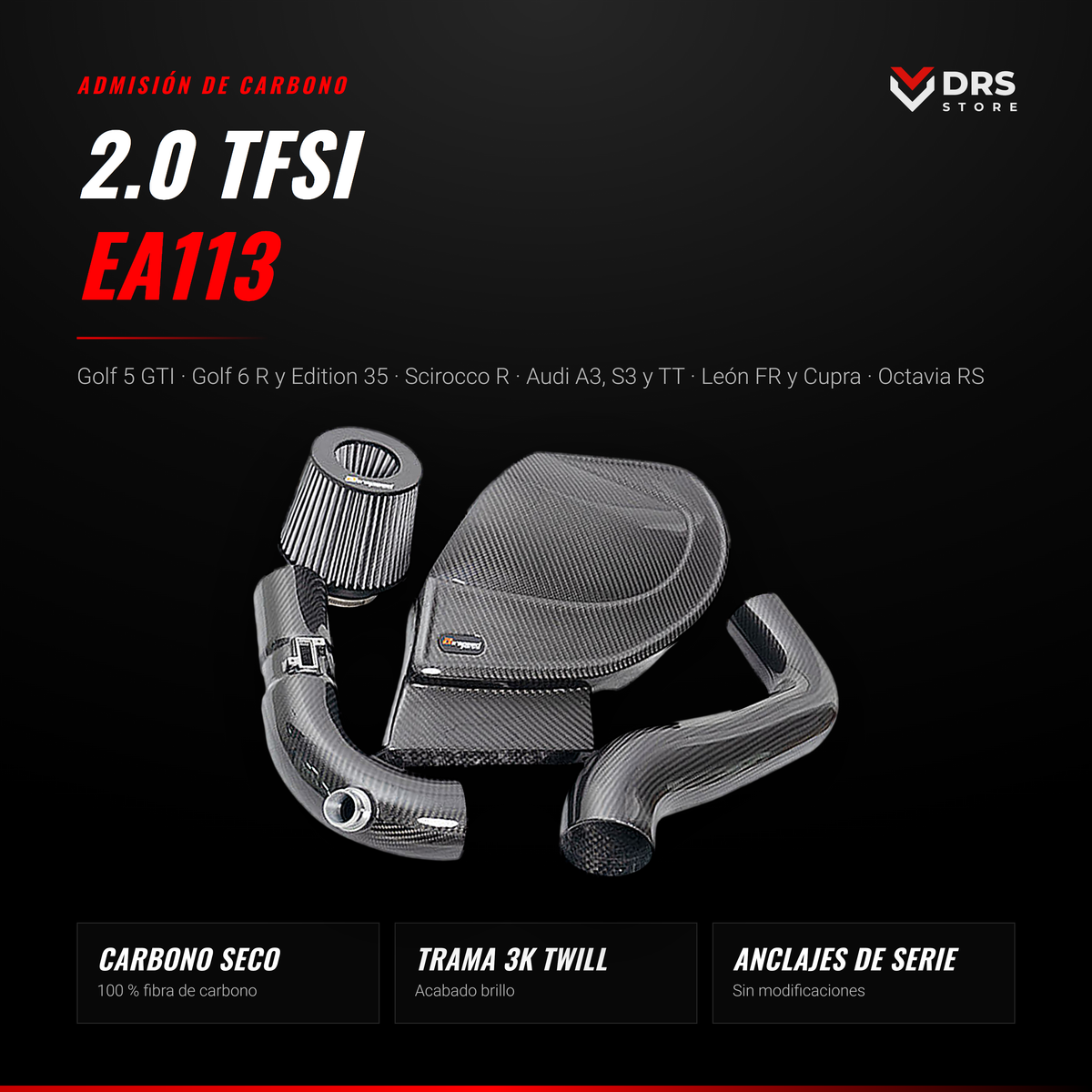 Admisión de carbono 2.0 TFSI EA113