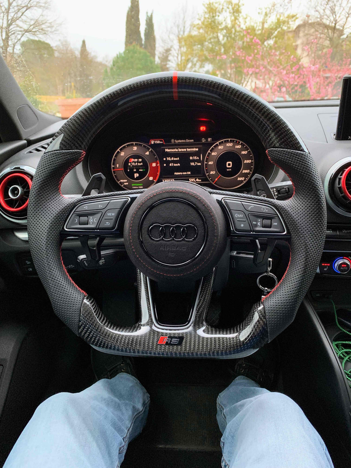 Volante Audi RS instalado