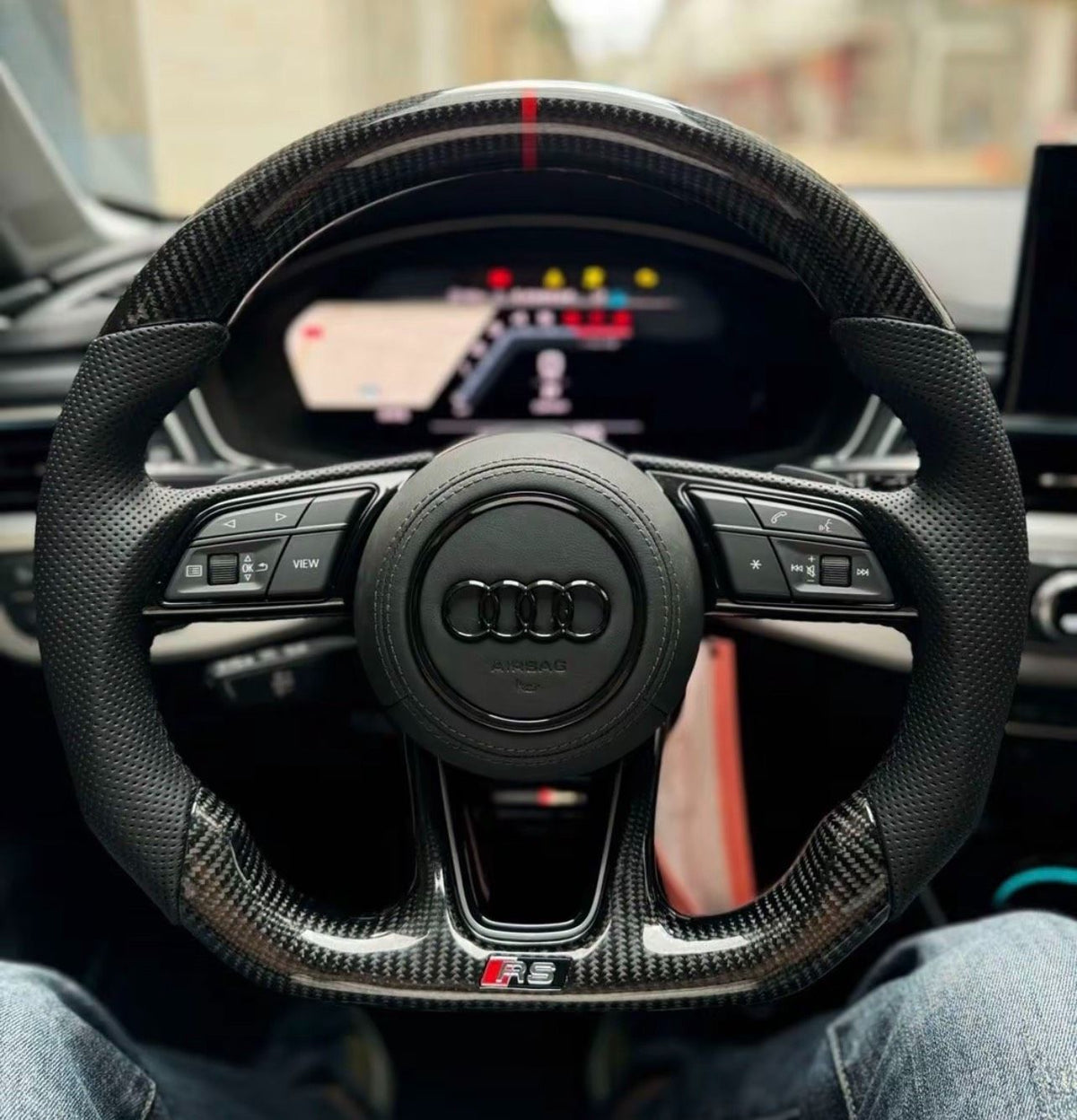 Volante Audi RS instalado