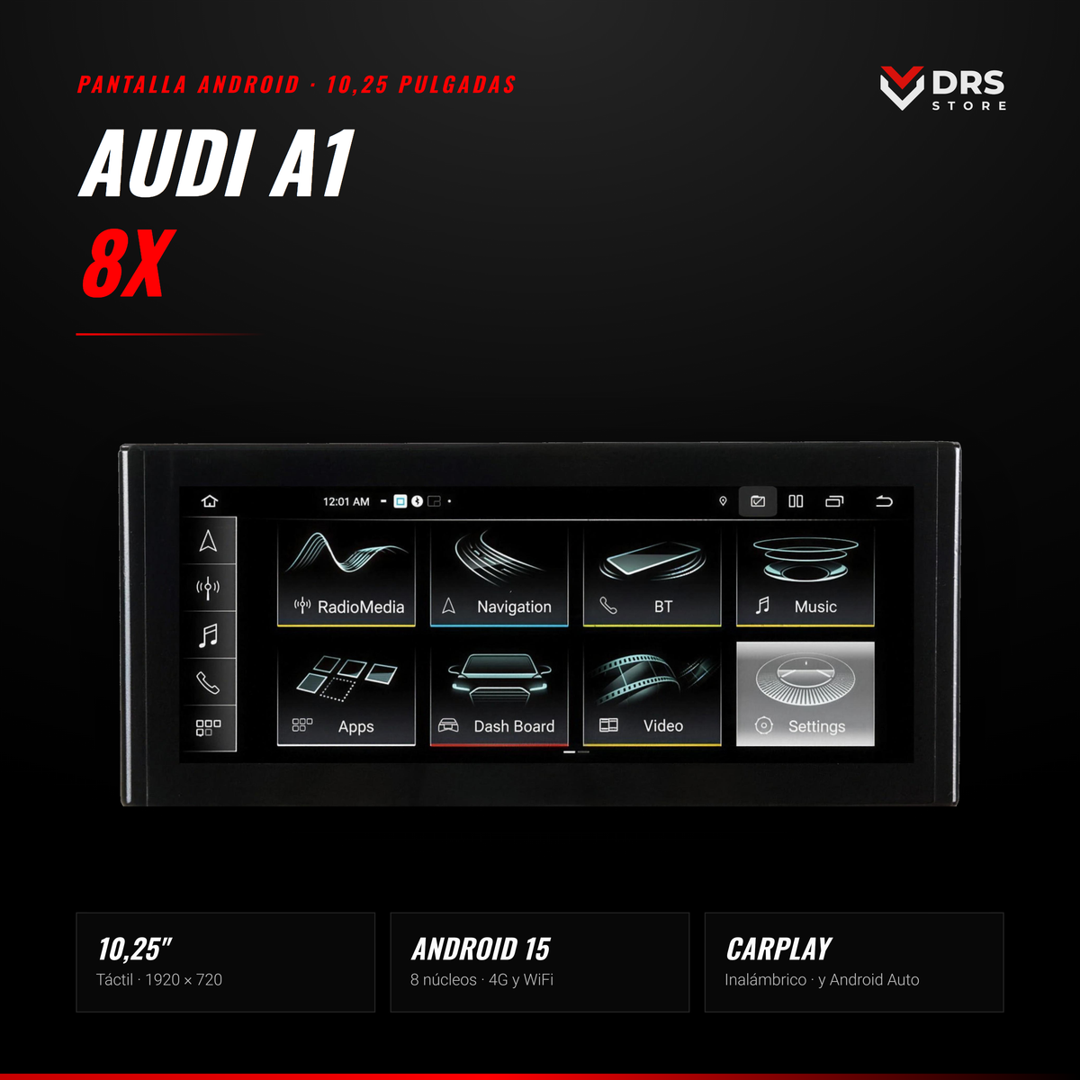 Pantalla Android Audi A1 8X