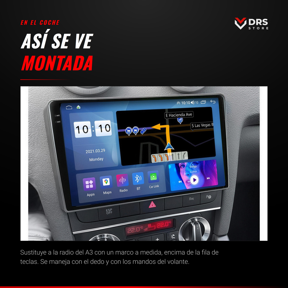 Pantalla Android Audi A3 8P
