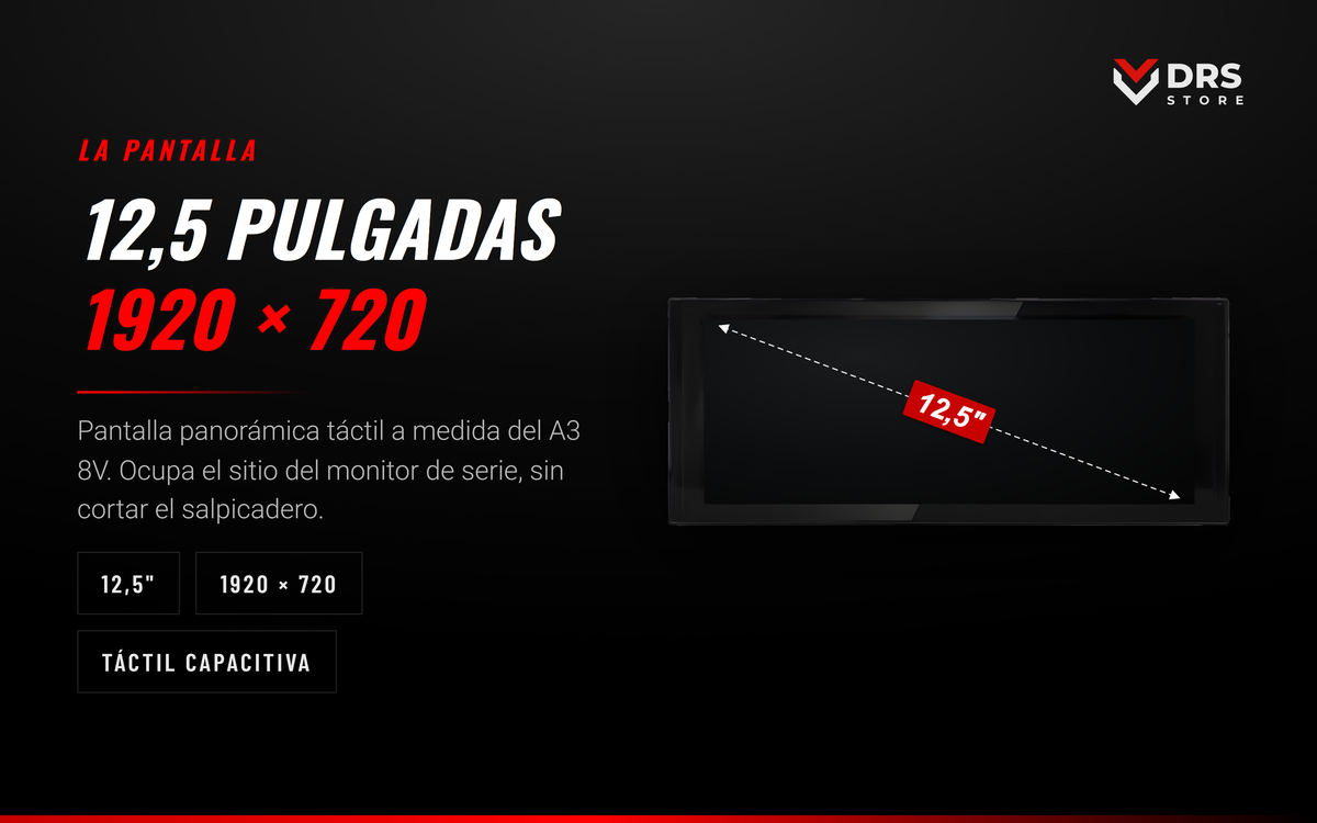 Pantalla Android Audi A3 8V 12,5", foto 1