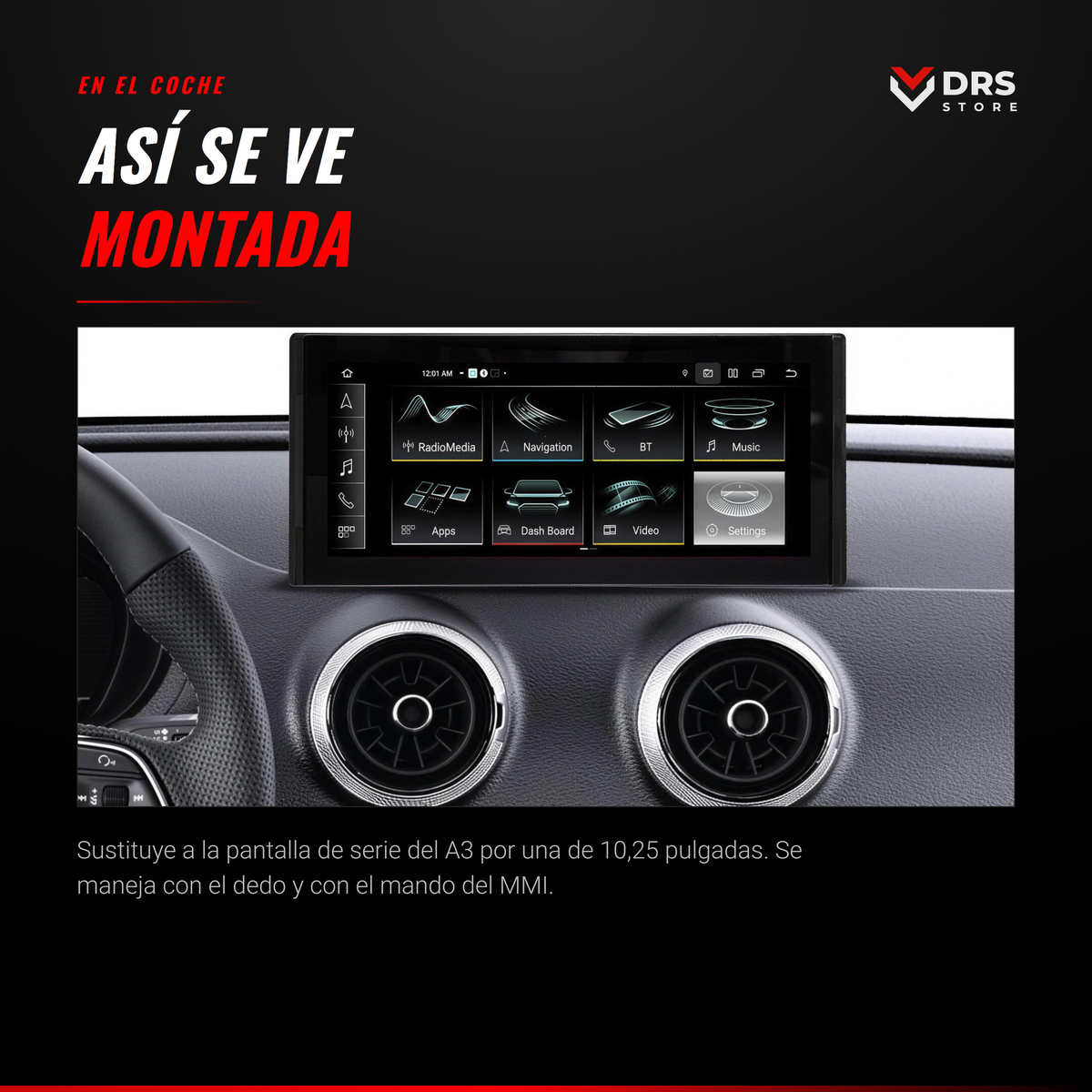Pantalla Android Audi A3 8V