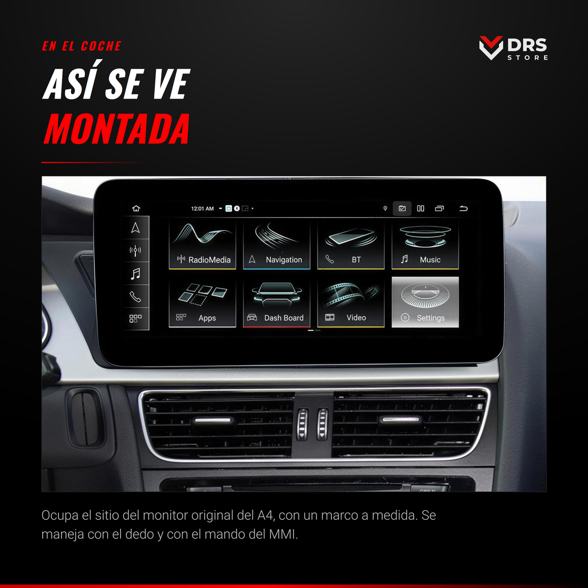 Pantalla Android Audi A4 B8