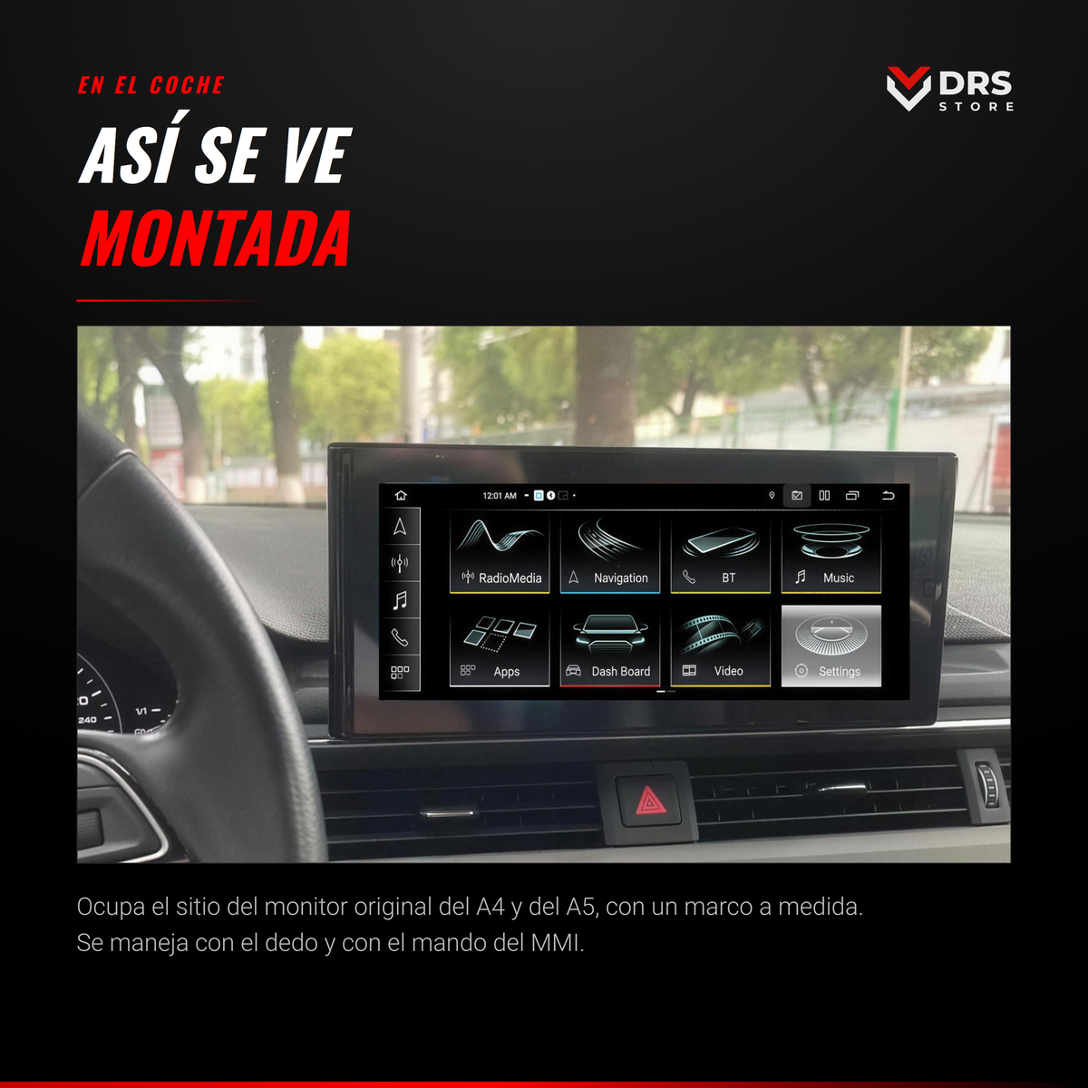 Pantalla Android Audi A4 B9 y A5 F5