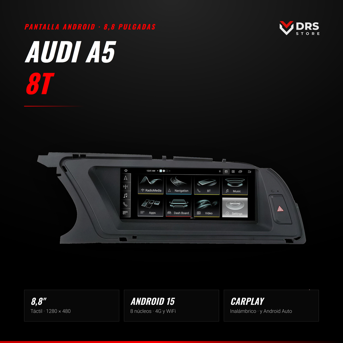 Pantalla Android Audi A5 8T