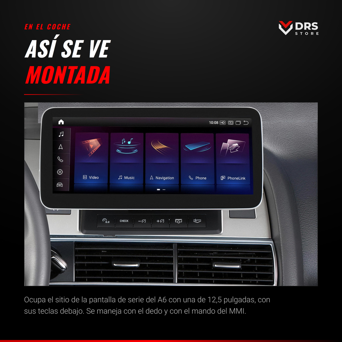 Pantalla Android Audi A6 C6 12,5"