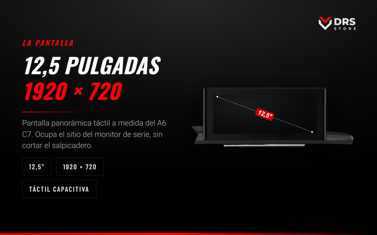 Pantalla Android Audi A6 C7 y A7 4G 12,5", foto 1