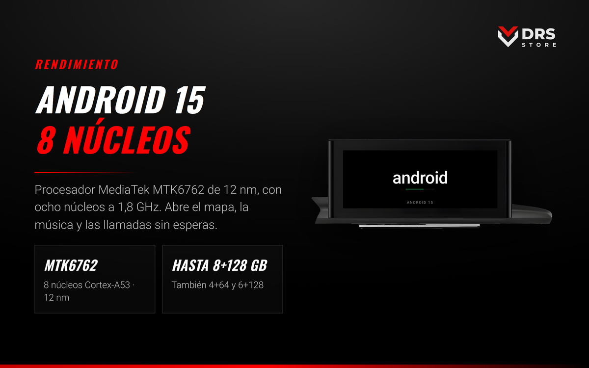 Pantalla Android Audi A6 C7 y A7 4G 12,5", foto 2
