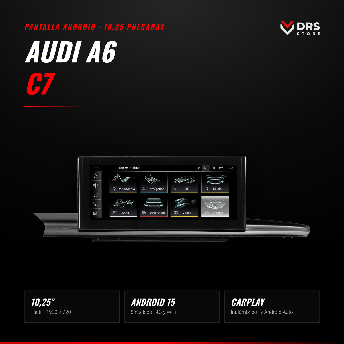 Pantalla Android Audi A6 C7 y A7 4G