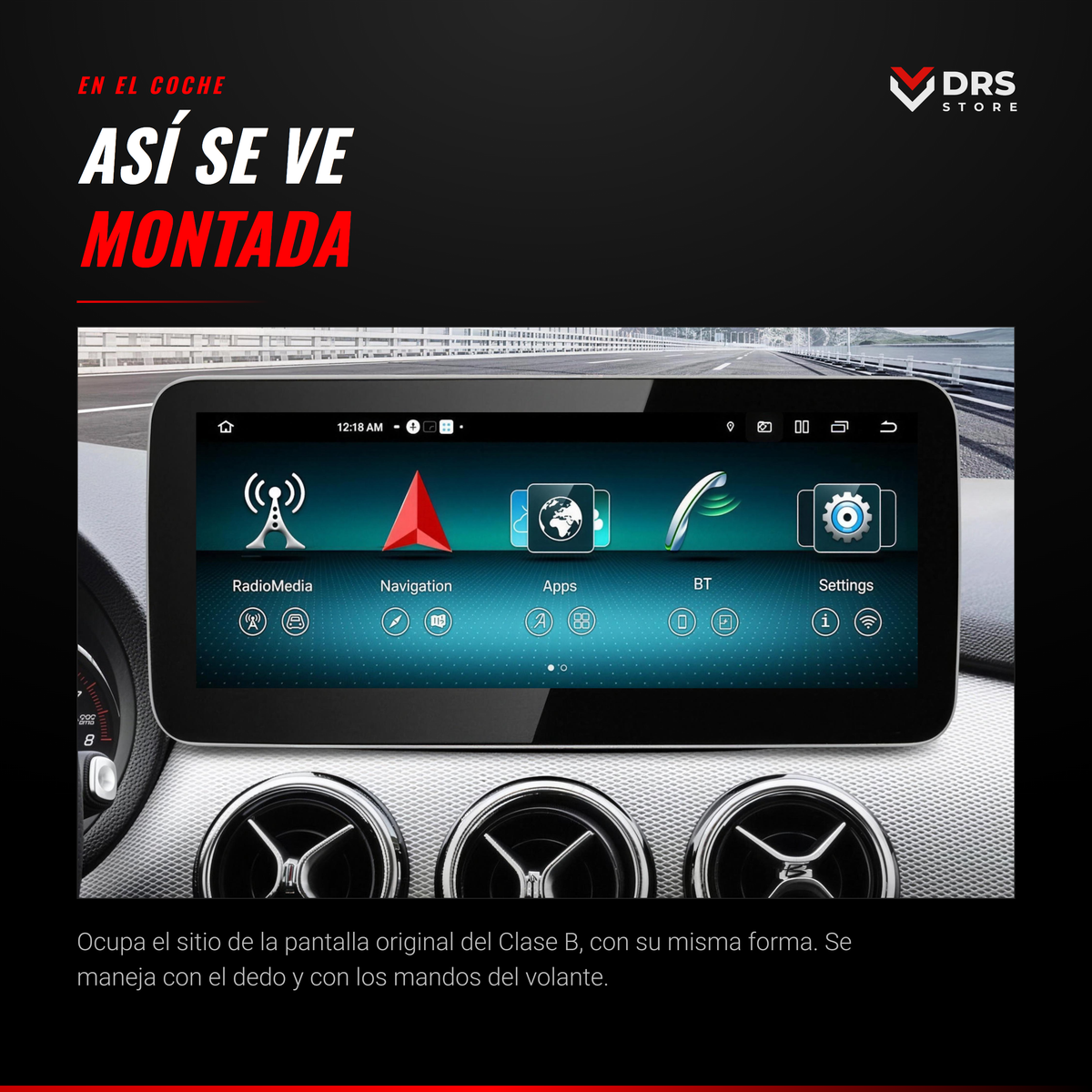 Pantalla Android Mercedes Clase B W246