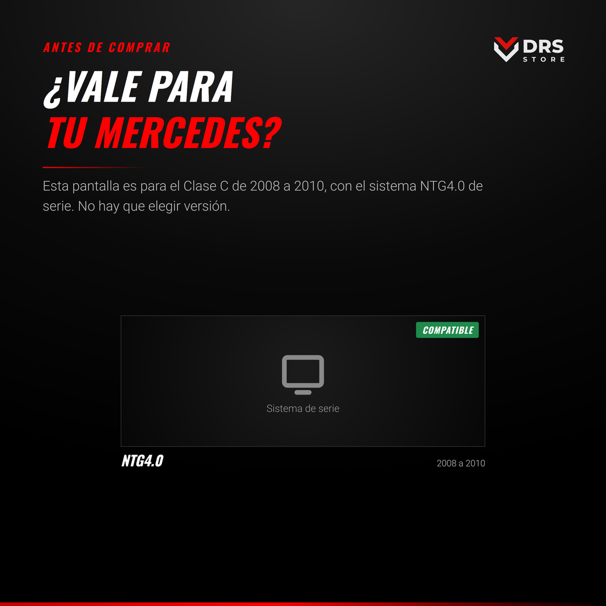 Pantalla Android Mercedes Clase C W204 12,5"