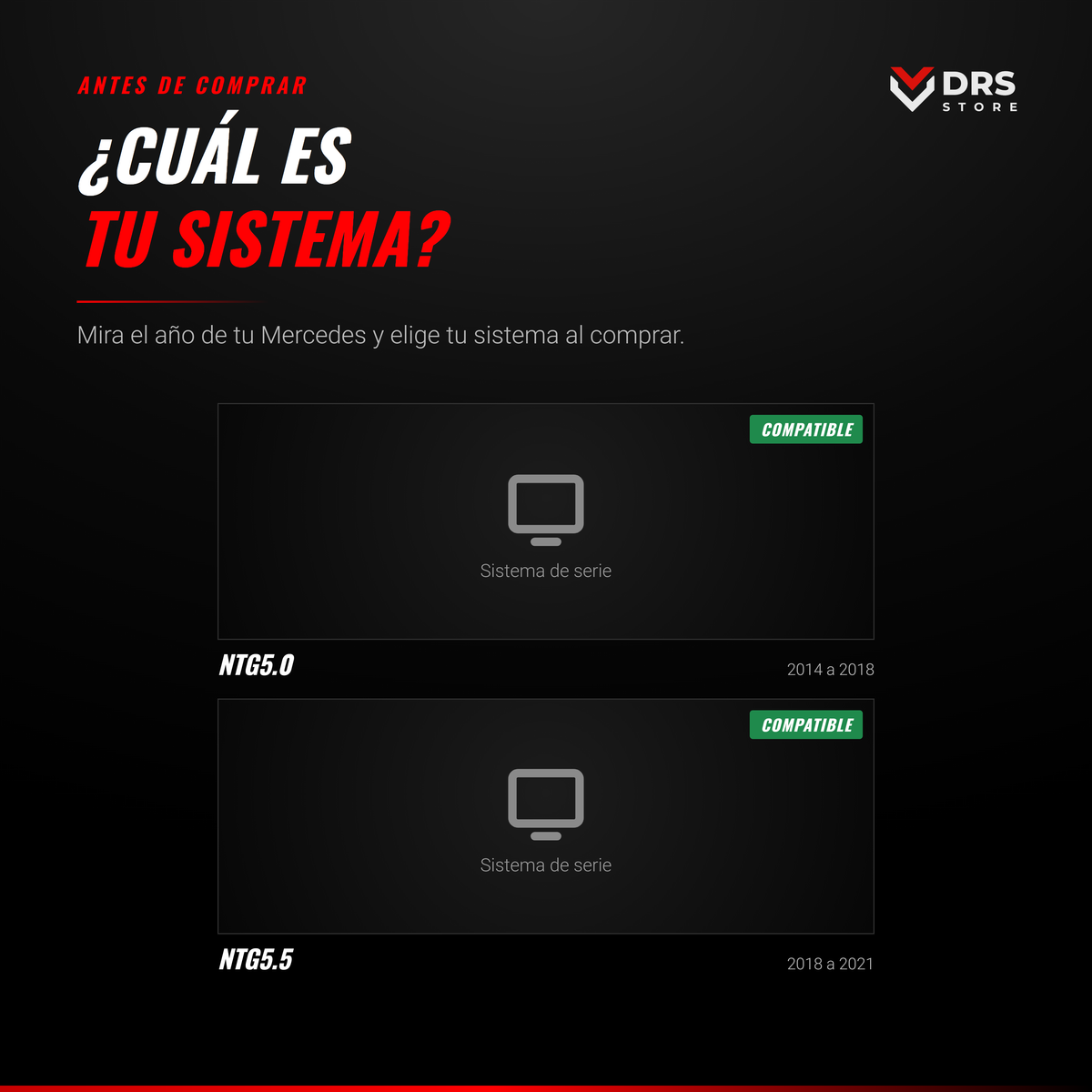 Pantalla Android Mercedes Clase C W205 y GLC X253