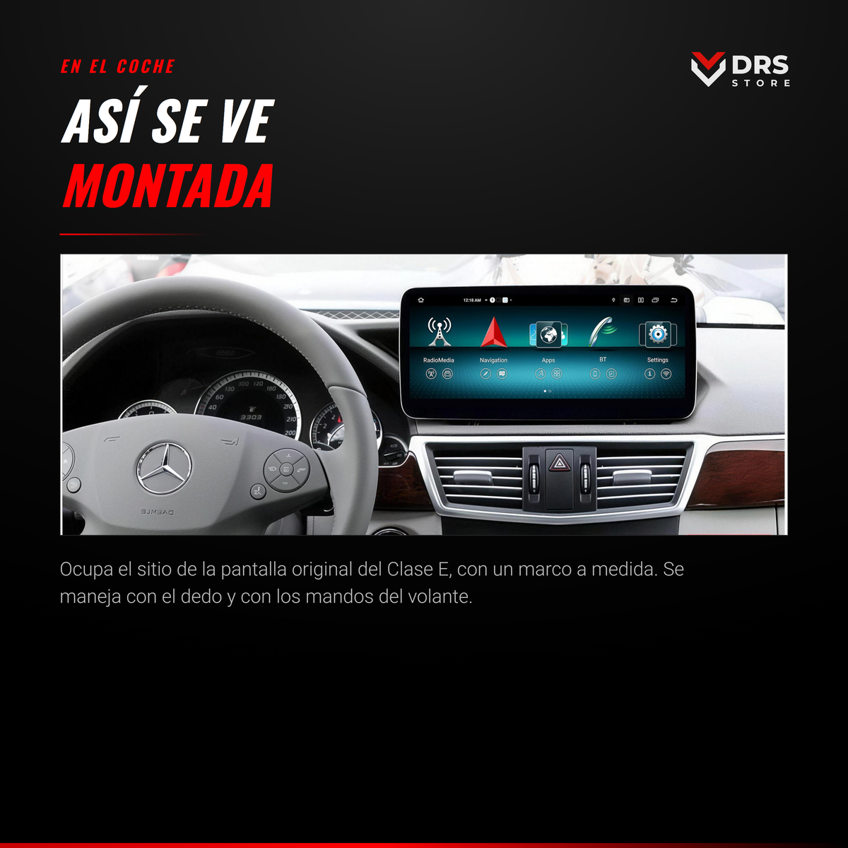Pantalla Android Mercedes Clase E W212