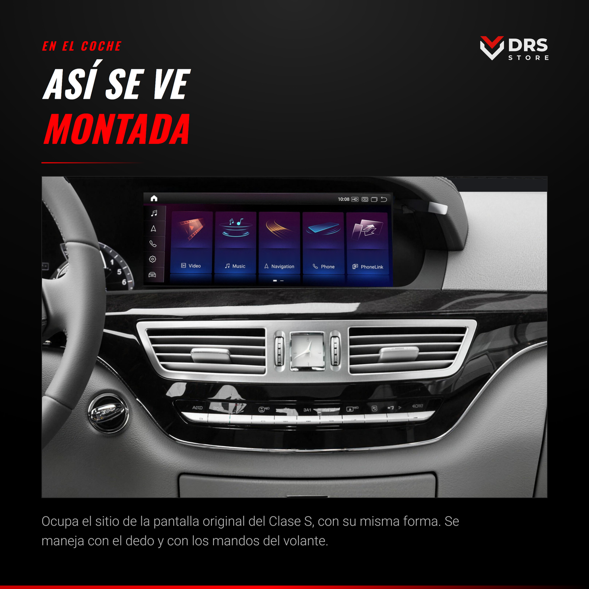 Pantalla Android Mercedes Clase S W221