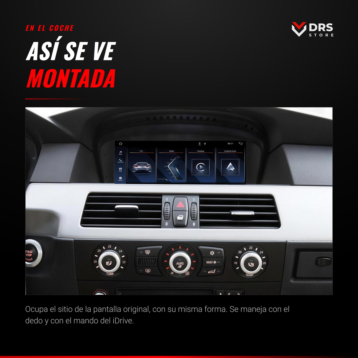 Pantalla Linux BMW Serie 3 E90 y Serie 5 E60