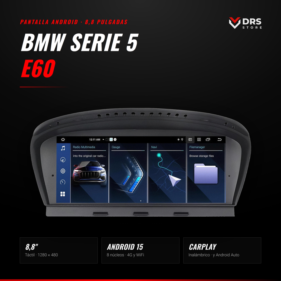Pantalla Android BMW Serie 5 E60 E61