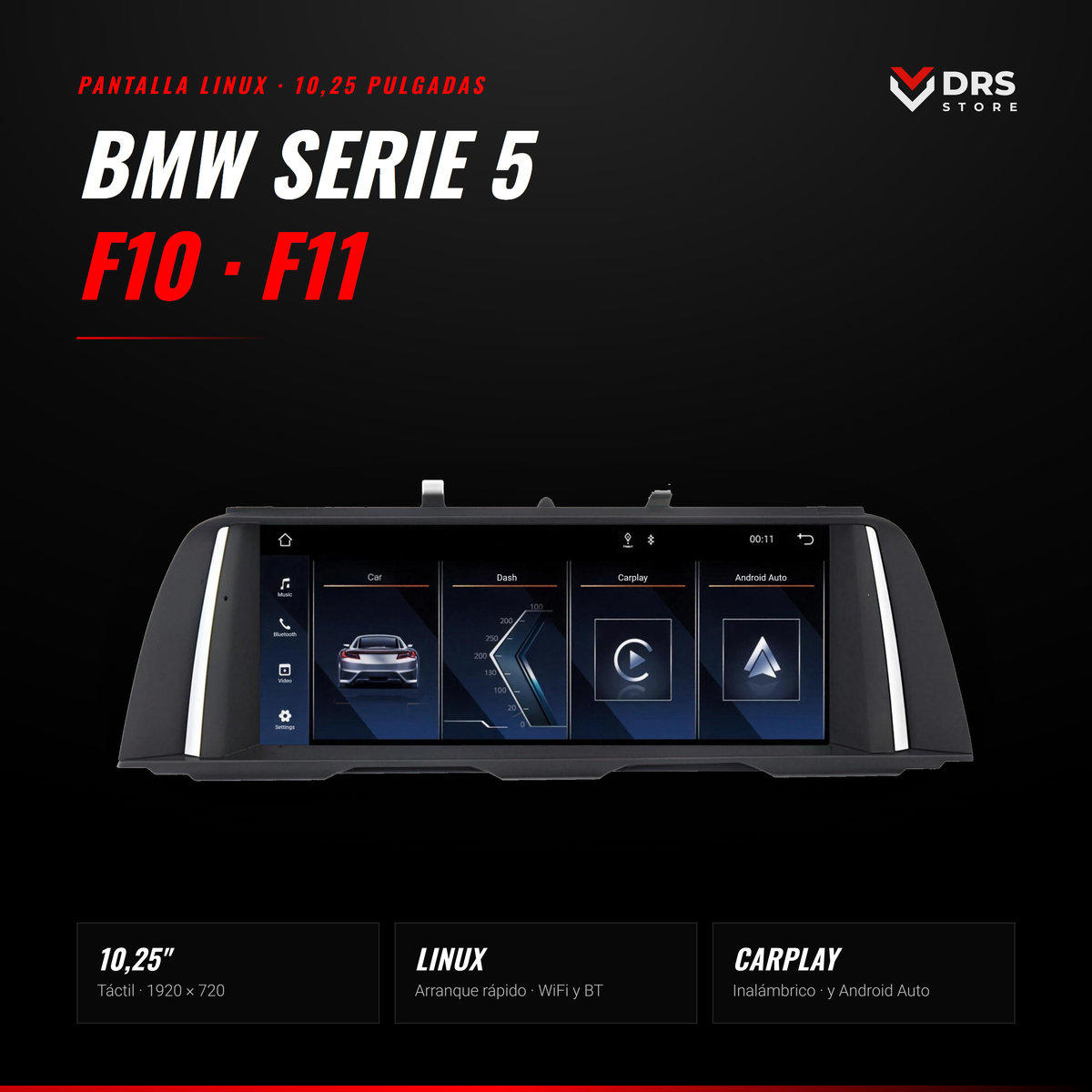 Pantalla Linux BMW Serie 5 F10 F11