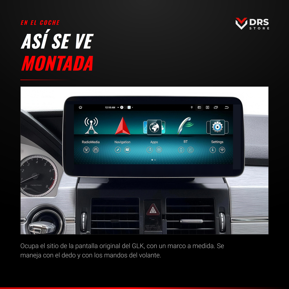 Pantalla Android Mercedes GLK X204 12,5"