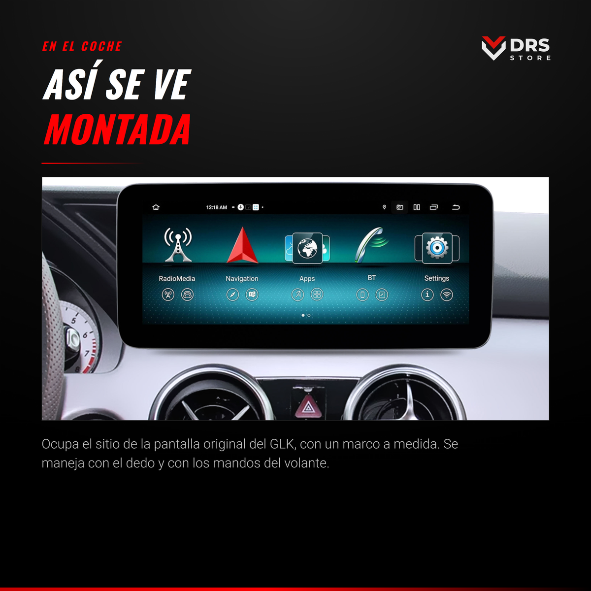 Pantalla Android Mercedes GLK X204