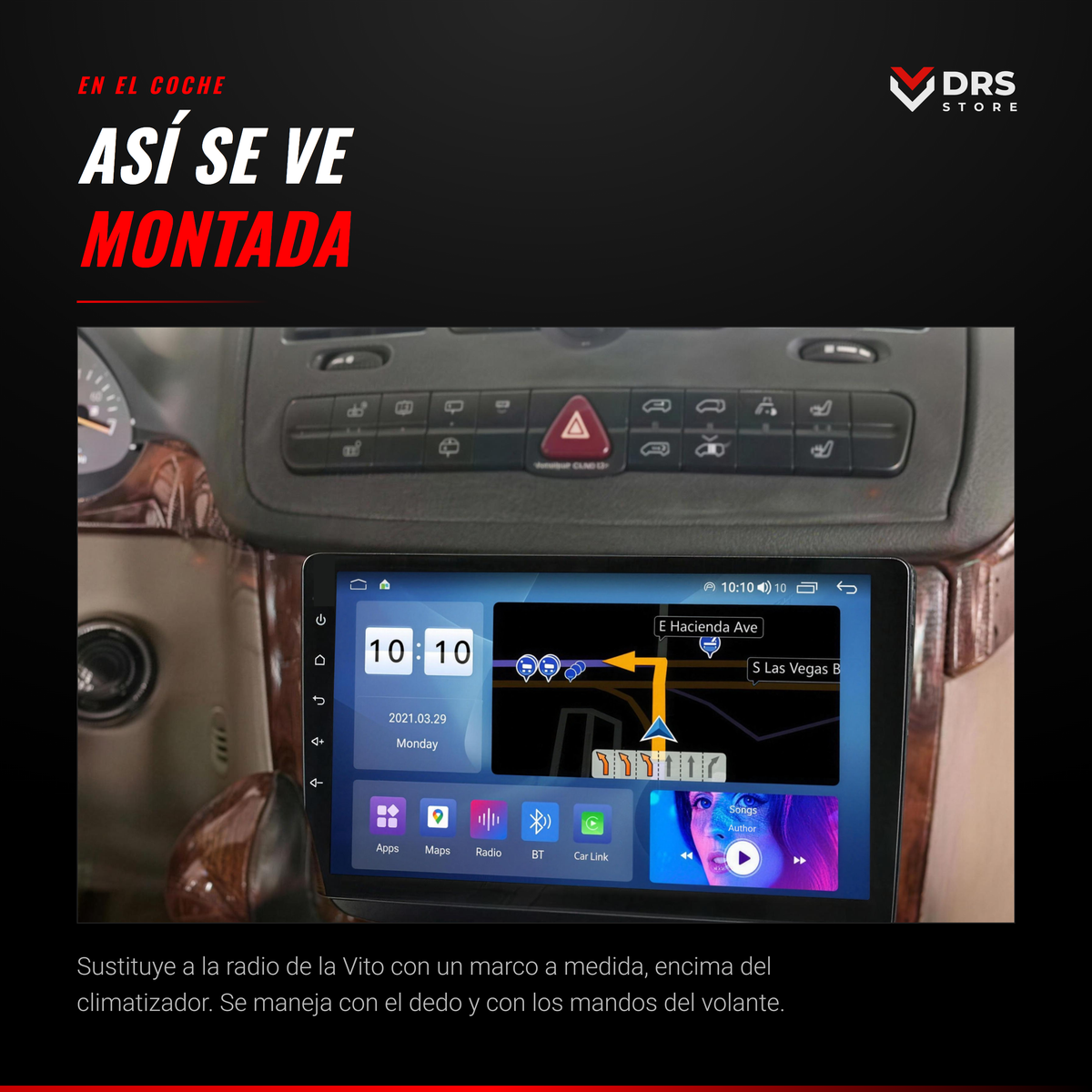Pantalla Android Mercedes Vito y Viano W639
