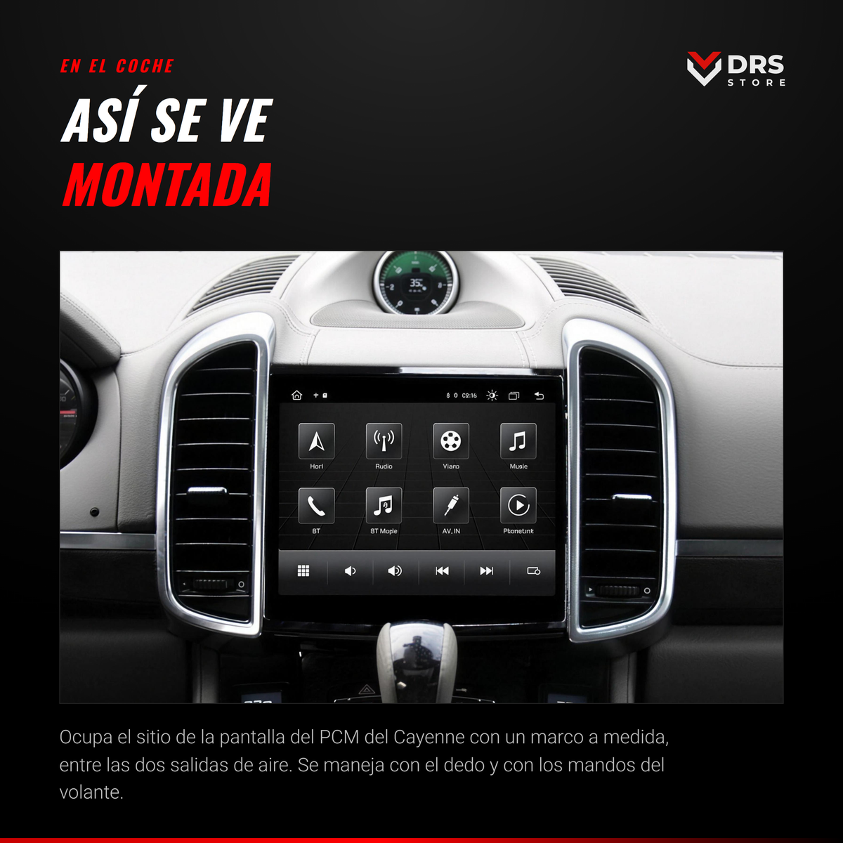 Pantalla Android Porsche Cayenne 958