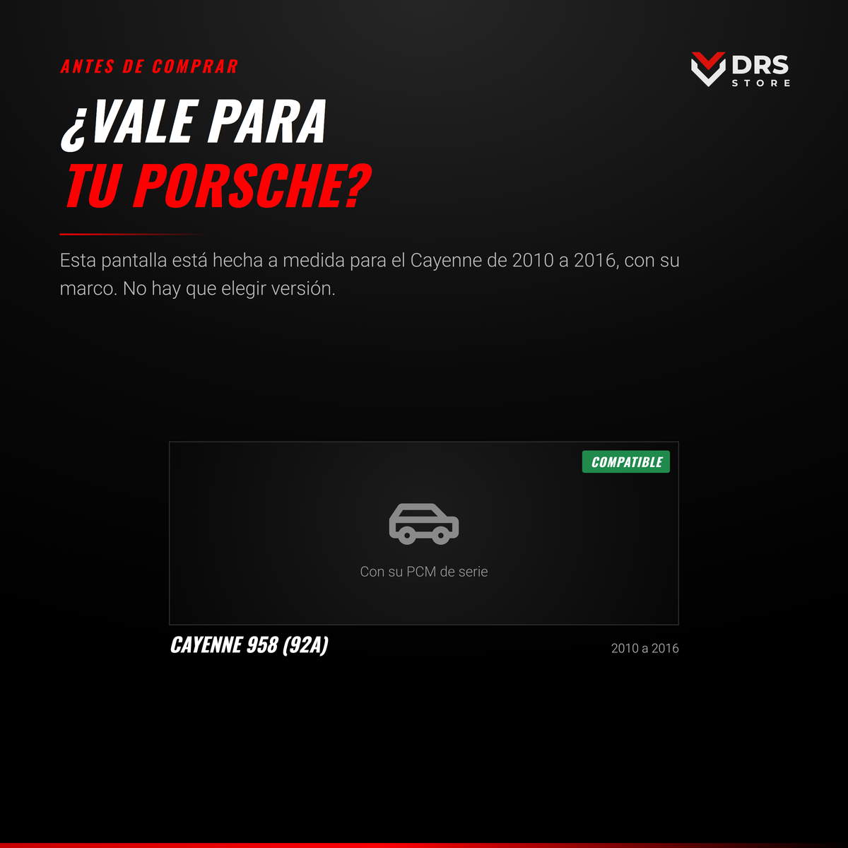 Pantalla Android Porsche Cayenne 958