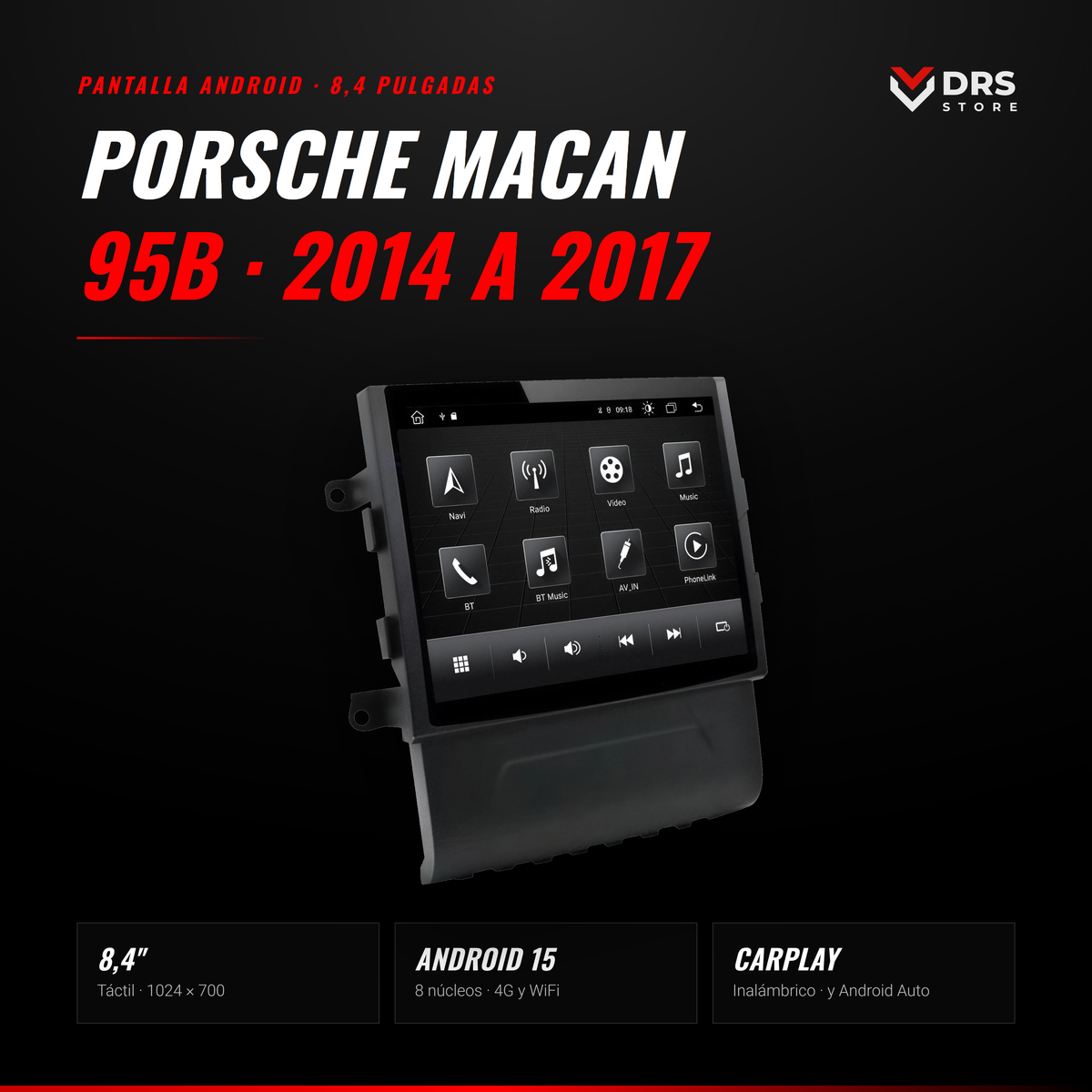 Pantalla Android Porsche Macan 95B