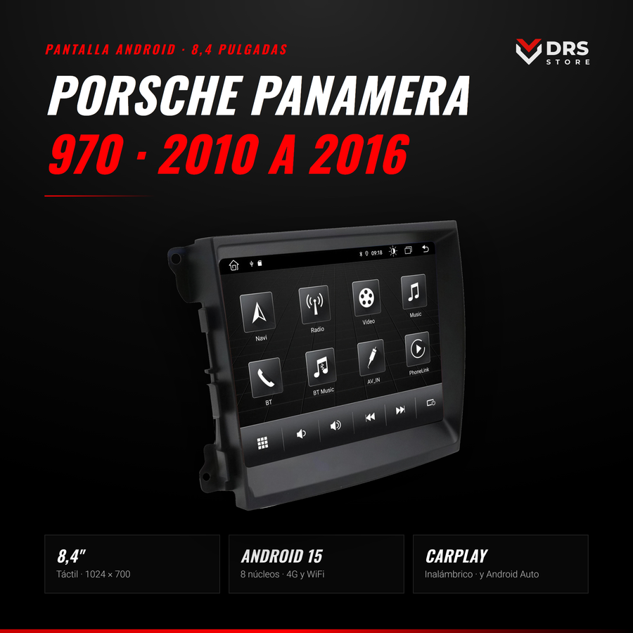 Pantalla Android Porsche Panamera 970