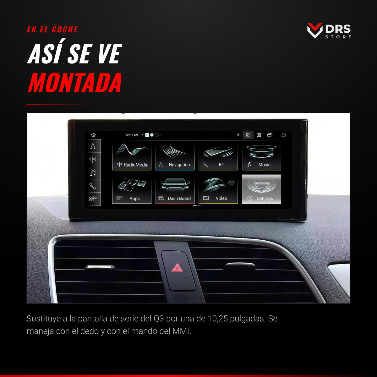 Pantalla Android Audi Q3 8U