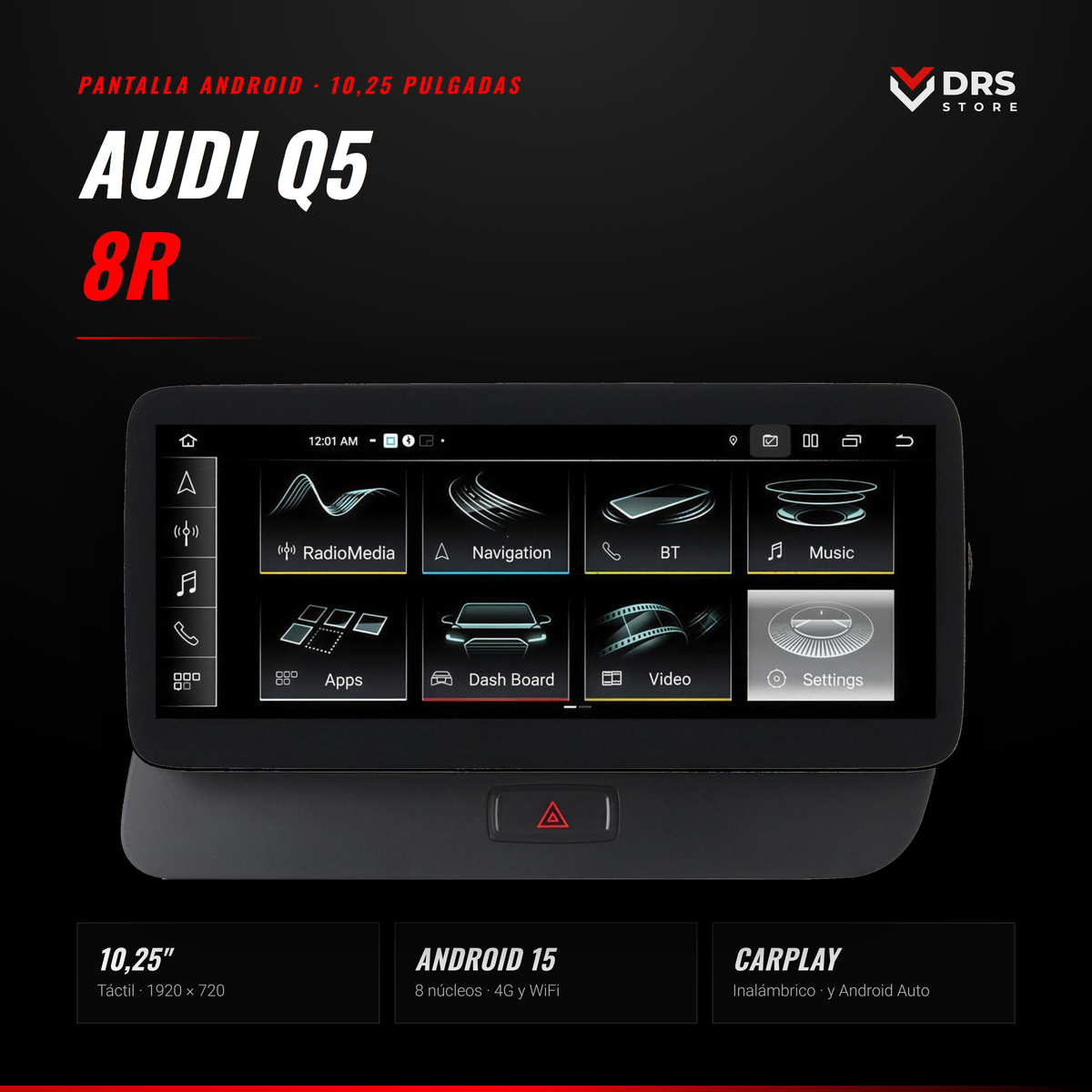 Pantalla Android Audi Q5 8R