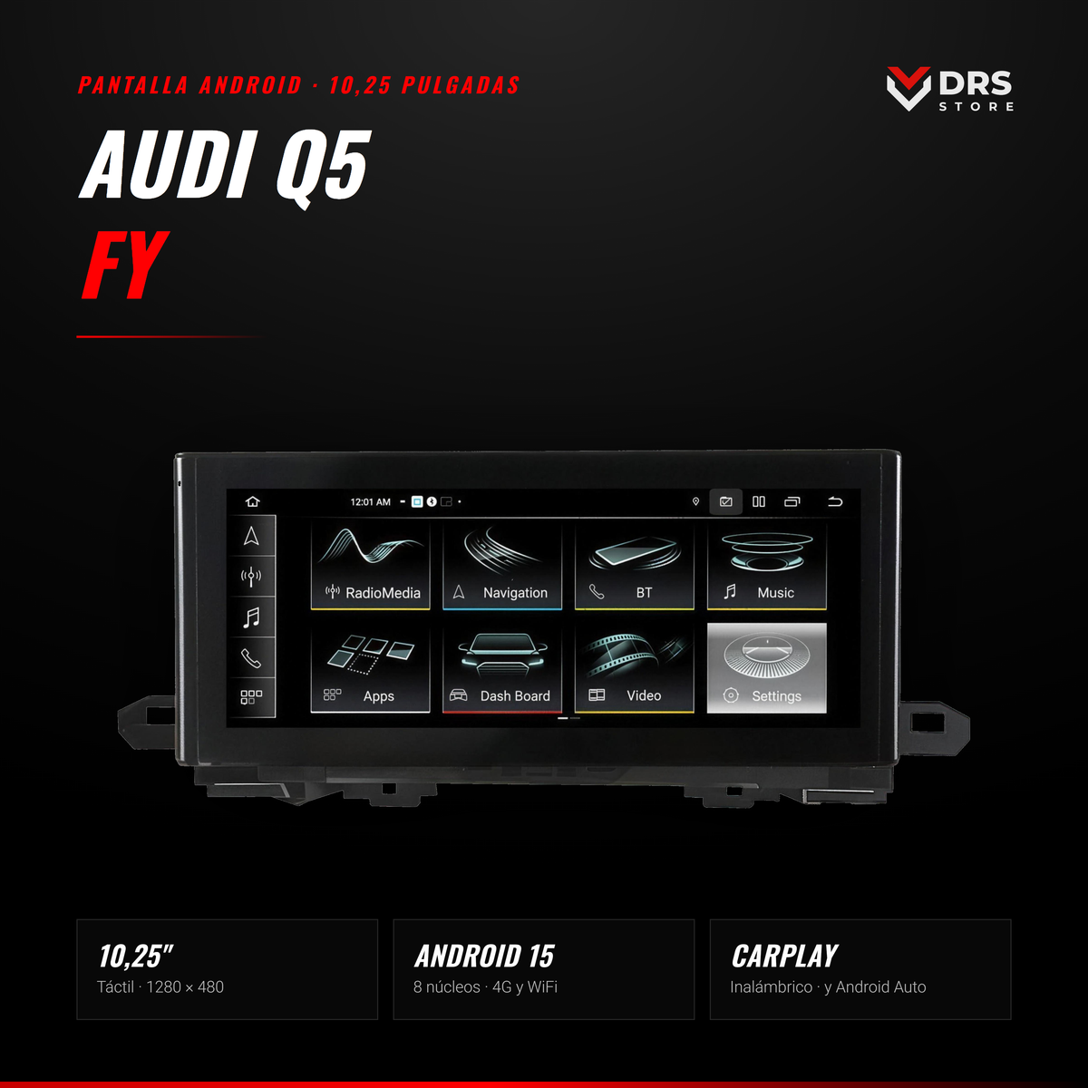 Pantalla Android Audi Q5 FY