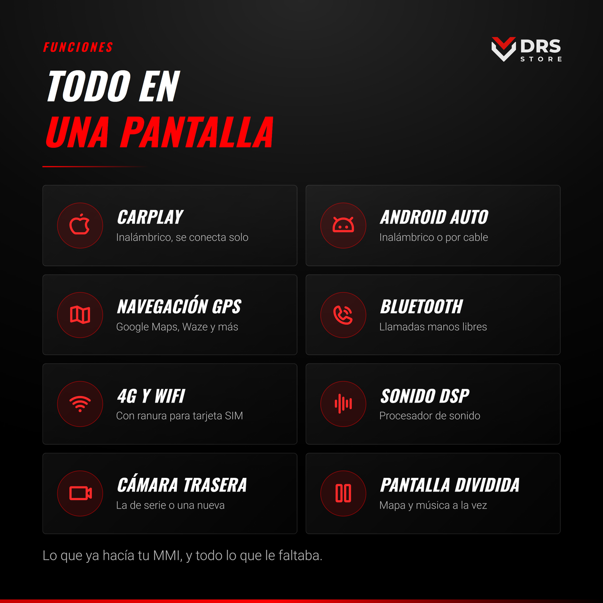 Pantalla Android Audi Q7 4L