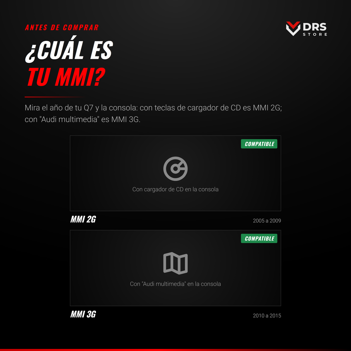 Pantalla Android Audi Q7 4L