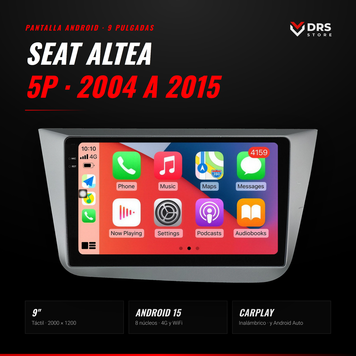 Pantalla Android Seat Altea, Altea XL y Toledo