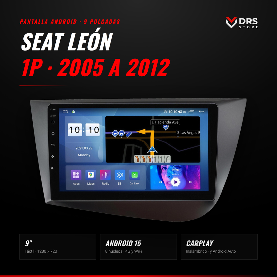 Pantalla Android Seat León 1P