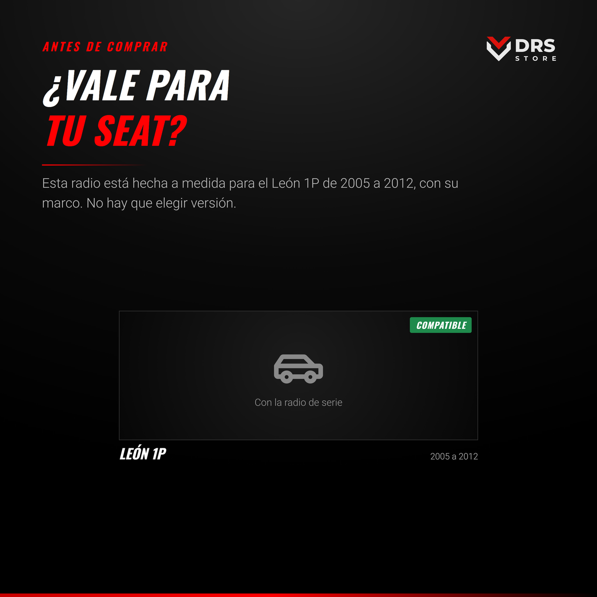 Pantalla Android Seat León 1P