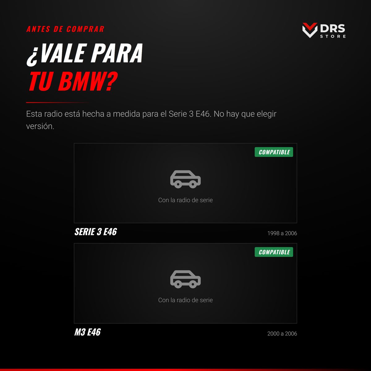 Pantalla Android BMW Serie 3 E46 y M3 E46