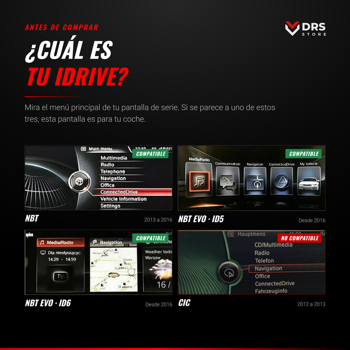 Pantalla Android BMW Serie 3 F30 F31 F34 y Serie 4 F32 F33 F36