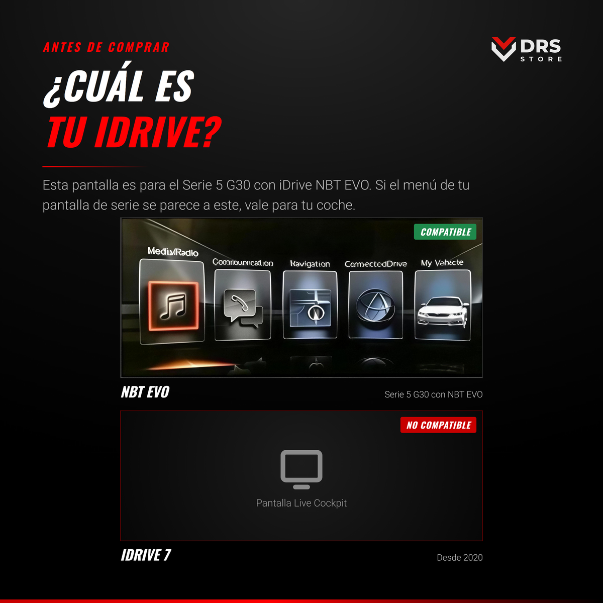 Pantalla Android BMW Serie 5 G30