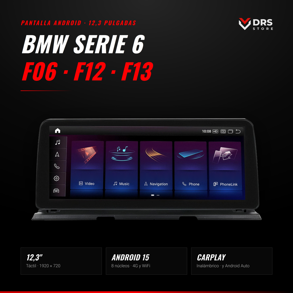 Pantalla Android BMW Serie 6 F06, F12 y F13