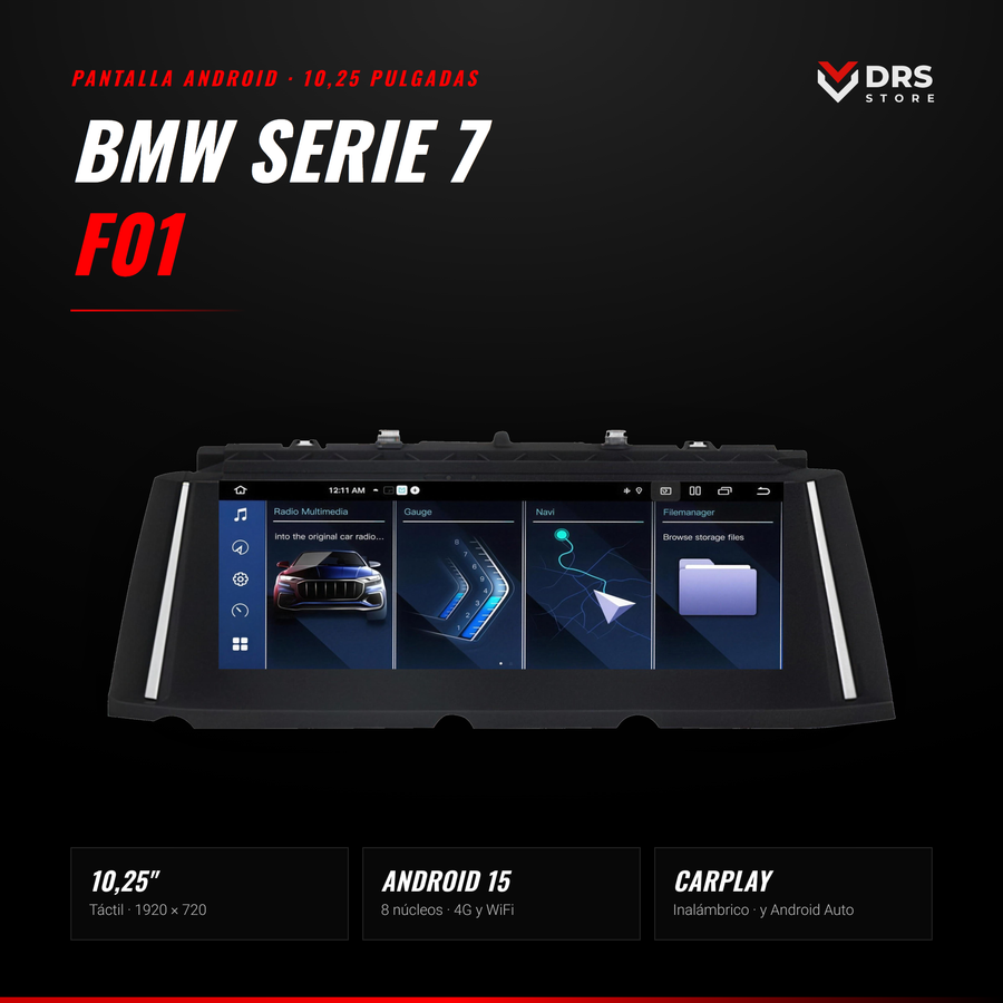 Pantalla Android BMW Serie 7 F01 y F02