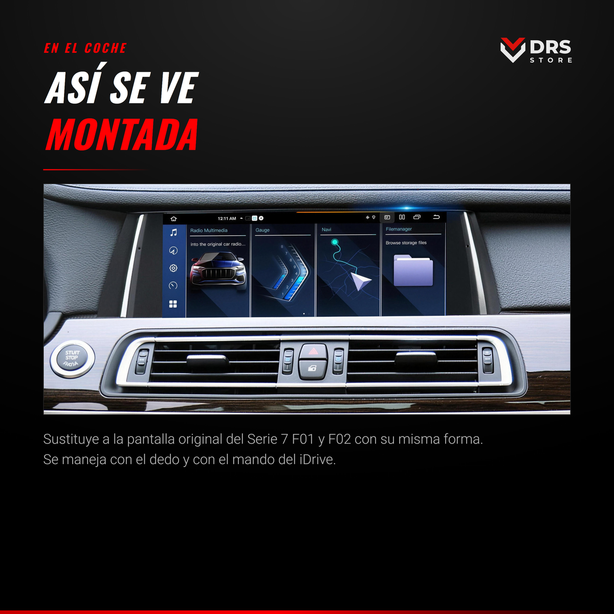 Pantalla Android BMW Serie 7 F01 y F02