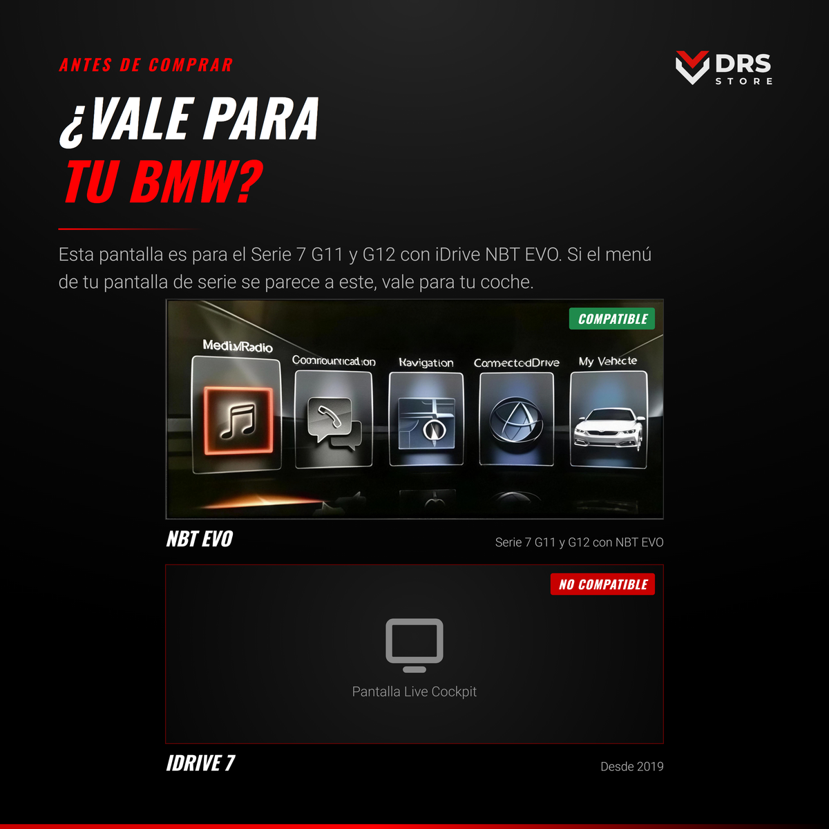 Pantalla Android BMW Serie 7 G11 y G12