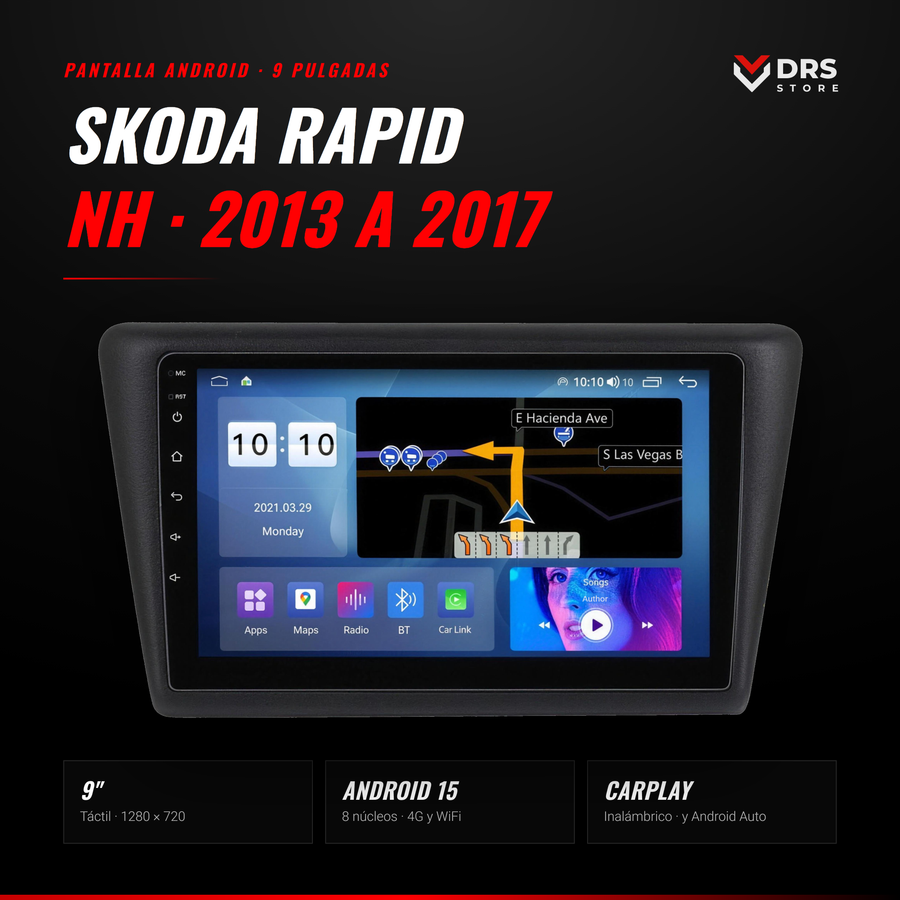 Pantalla Android Skoda Rapid