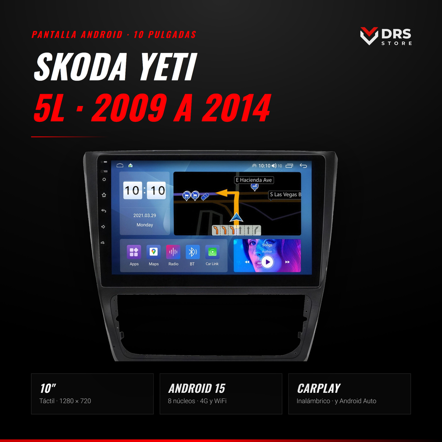 Pantalla Android Skoda Yeti