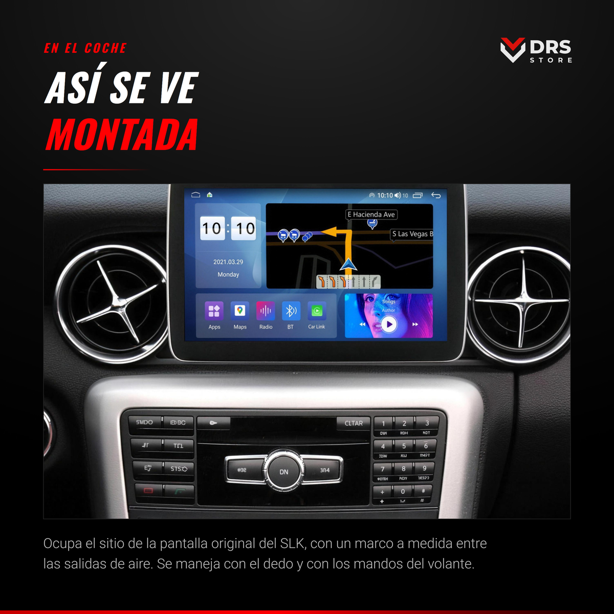 Pantalla Android Mercedes SLK R172 y SLC