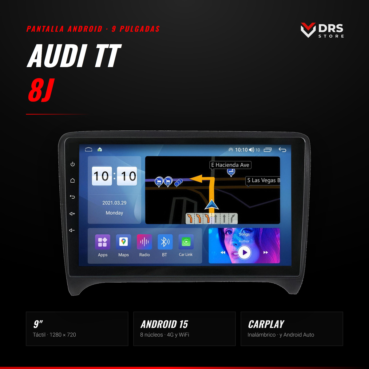 Pantalla Android Audi TT 8J