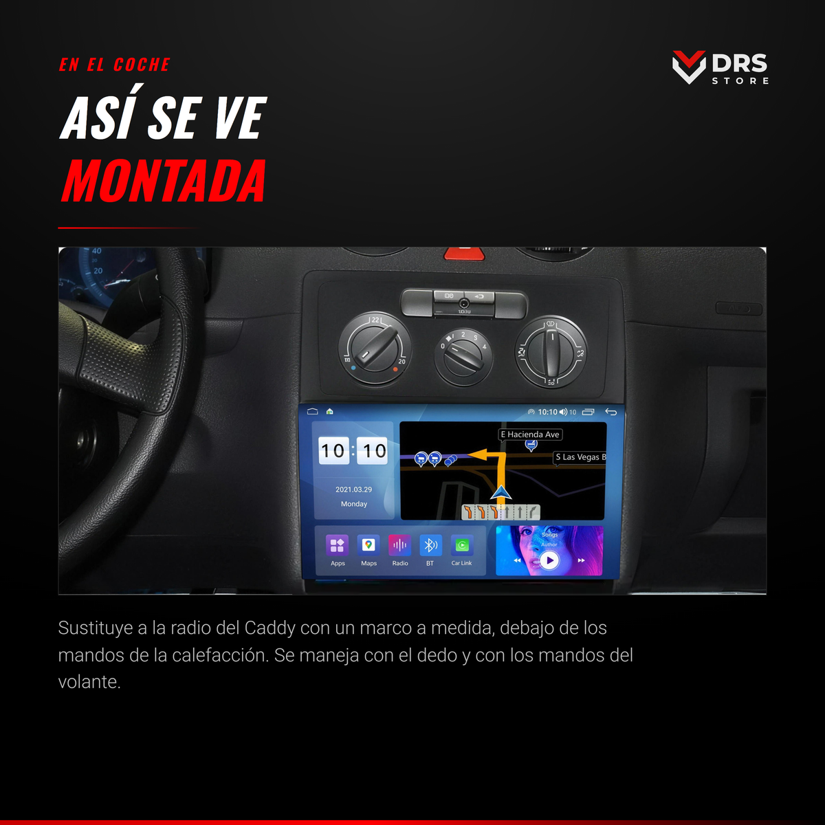 Pantalla Android Volkswagen Caddy 3