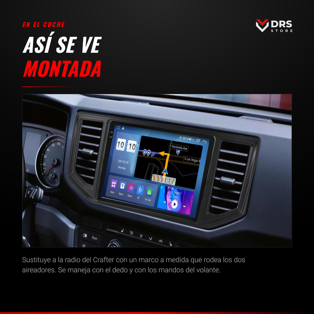 Pantalla Android Volkswagen Crafter 2017-2021